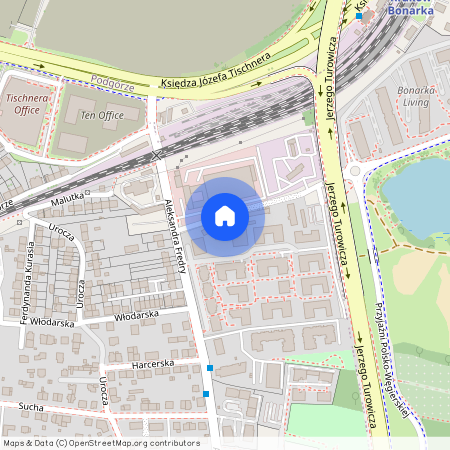 ul. Aleksandra Fredry, Łagiewniki, Łagiewniki-Borek Fałęcki, Kraków, małopolskie