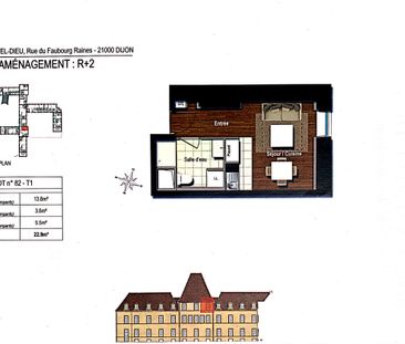 1 pièce - 22,9 m² - 2ème étage - Colocation non autorisée - Photo 5