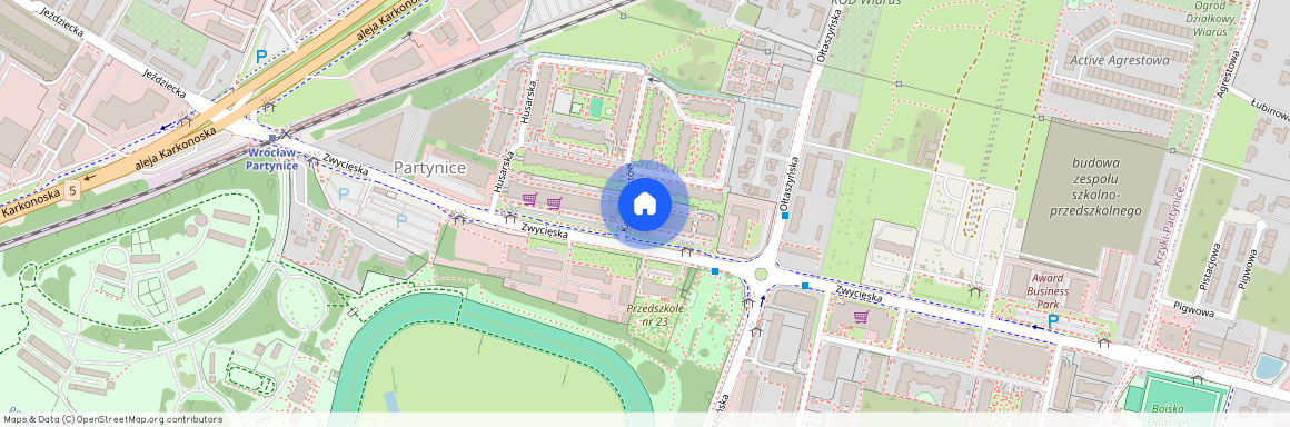 ul. Zwycięska, Partynice, Krzyki, Wrocław, dolnośląskie