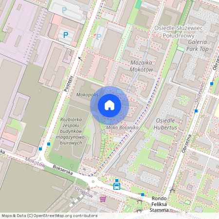 ul. Bokserska 54B, Służewiec, Mokotów, Warszawa, mazowieckie