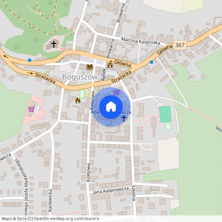 ul. Adama Mickiewicza, Boguszów, Boguszów-Gorce, wałbrzyski, dolnośląskie