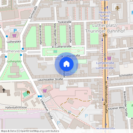 Frobergerstraße 3 (Lutherplatz / Thüringer Bahnhof), 06110 Halle