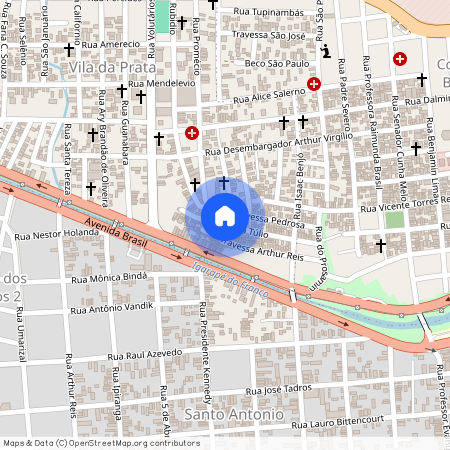 Rua Túlio, Vila da Prata, Manaus, AM, 69030515