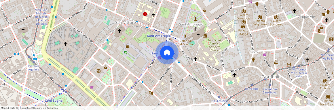 Via Edmondo de Amicis 59 San Vittore-Sant’Agostino Corso Magenta Milano