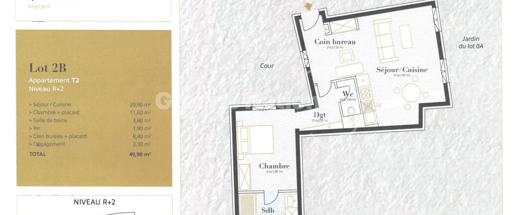 AIX EN PROVENCE : appartement T2 (50 m²) à louer, - Photo 1