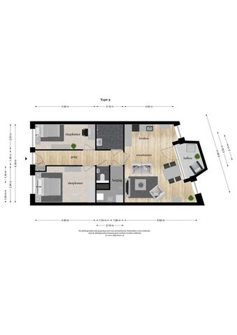 Appartement te huur: De Kwinkelier 43-C 3722 AS Bilthoven - Foto 4