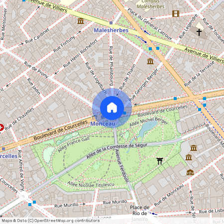 Boulevard de Courcelles et Rue Margueritte 75017 Paris (17e arrondissement)