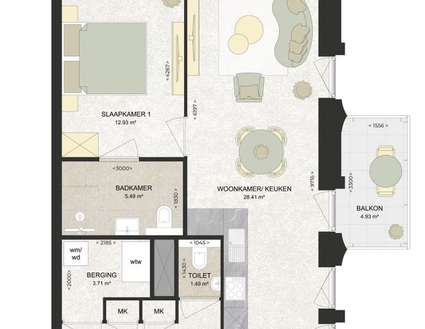 Appartement te huur: Kennedylaan 288 2035 TR Haarlem - Photo 1