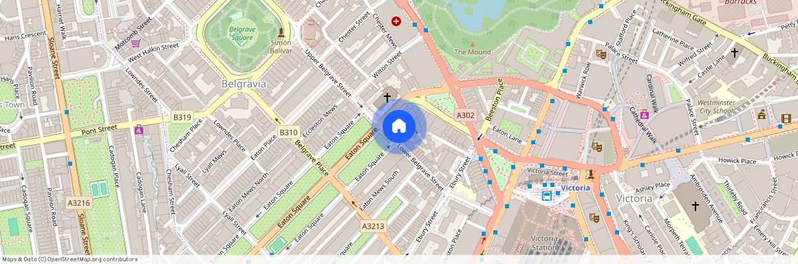 Eaton Square, Belgravia, London, SW1W