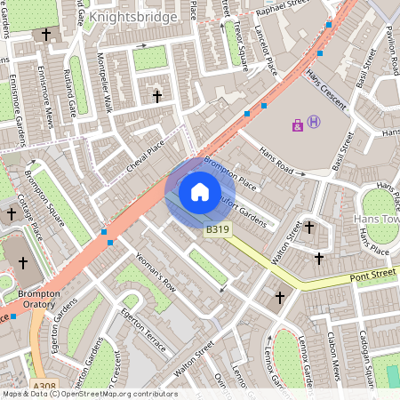 Beaufort Gardens Knightsbridge SW3, London, SW3