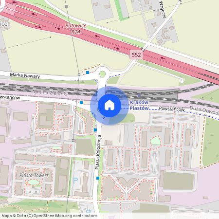 ul. Powstańców, Mistrzejowice, Mistrzejowice, Kraków, małopolskie