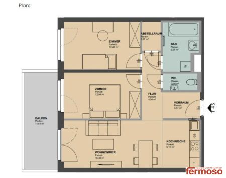 Neuwertige 2-Zimmer-Wohnung mit Balkon in 1200 Wien – Ihr neues Zuhause! - Photo 5