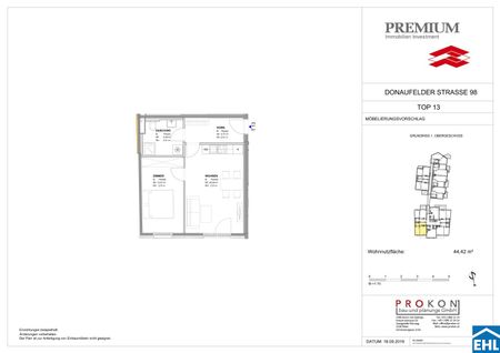 Moderne 2 Zimmerwohnung - Nahe der Alten Donau - Foto 3