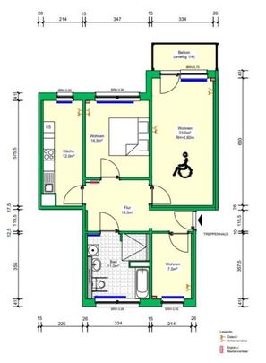 Rollstuhlgerechte Wohnung zum 01.12.2024 - Photo 1