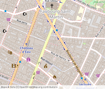 Rue du Faubourg Saint-Martin, Paris - Photo 1
