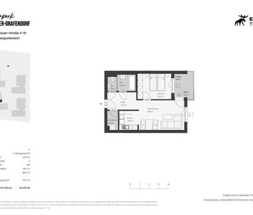 54,05qm 2Zi O-Balkonwohnung, Erstbezug, ökologische Bauweise - Photo 1