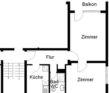 Geräumige 2-Zimmer-Wohnung mit Balkon im Stadtteil Dreilinden! - Foto 6