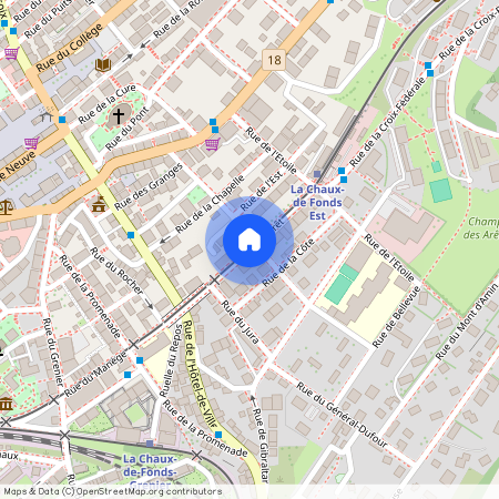 2300, La Chaux-de-Fonds, Rue Du Crêt