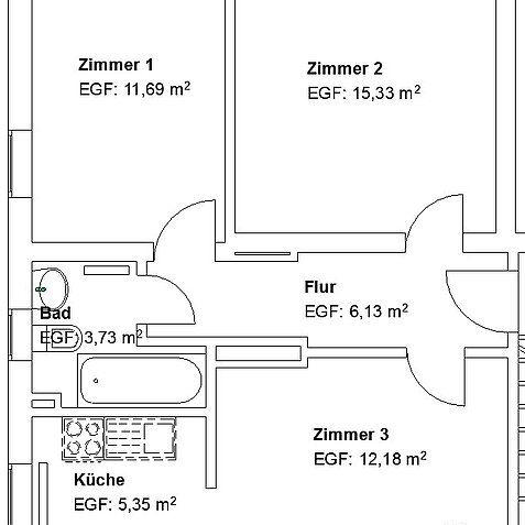 3 ZKB in der Nordstadt! - Photo 2