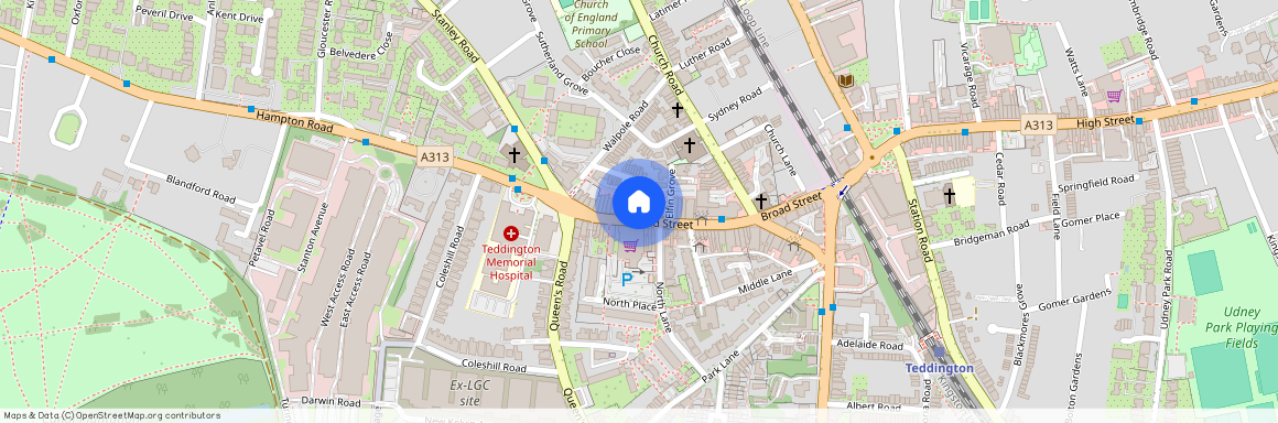 Broad Street, Central Teddington 7 Mins Walk Station