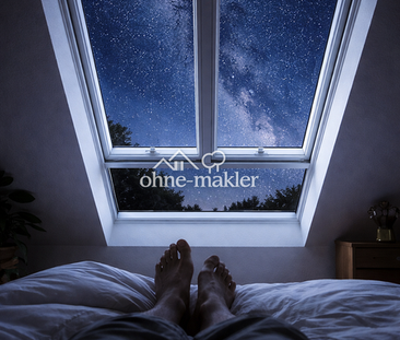 Charmante Dachgeschosswohnung mit neuer Einbauküche und besonderem ... - Photo 1