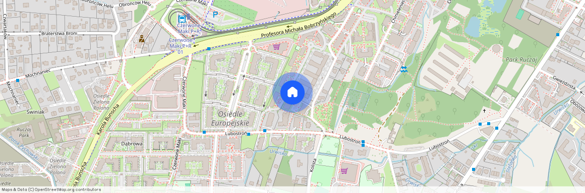 ul. Lubostroń, Ruczaj, Dębniki, Kraków, małopolskie
