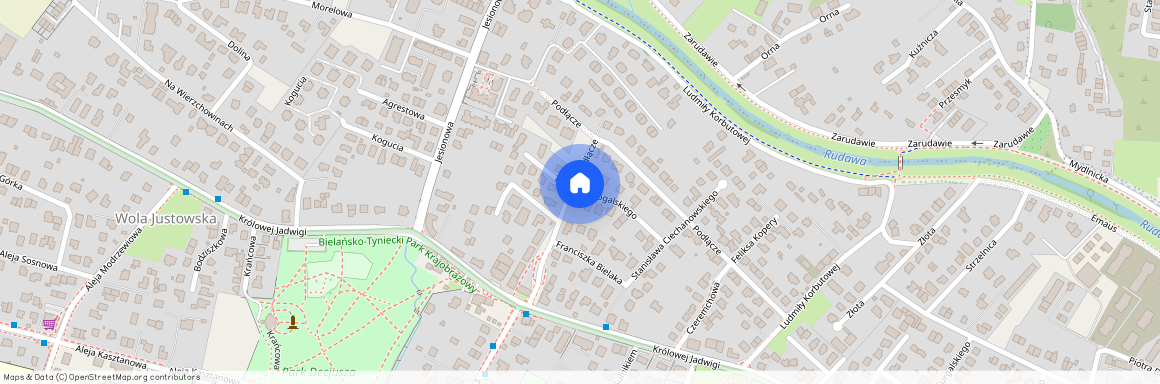 ul. Tadeusza Rogalskiego, Wola Justowska, Zwierzyniec, Kraków, małopolskie
