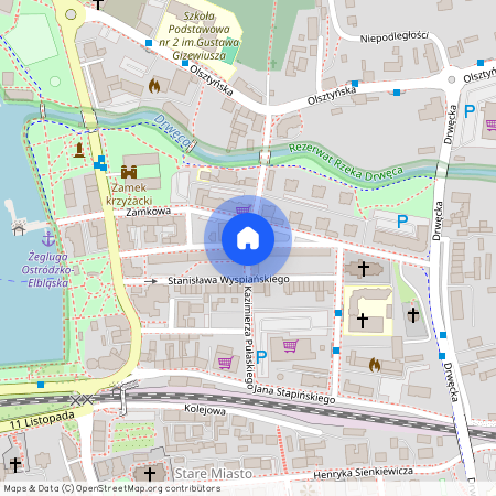 ul. Kazimierza Pułaskiego, Ostróda, ostródzki, warmińsko-mazurskie