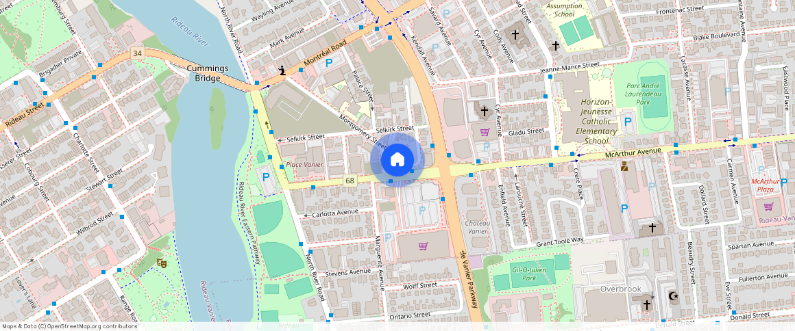 ** Montgomery St, Vanier South, Ottawa, ON