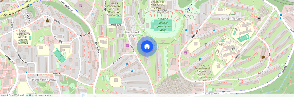 ul. Zielona, Jastrzębie-Zdrój, śląskie