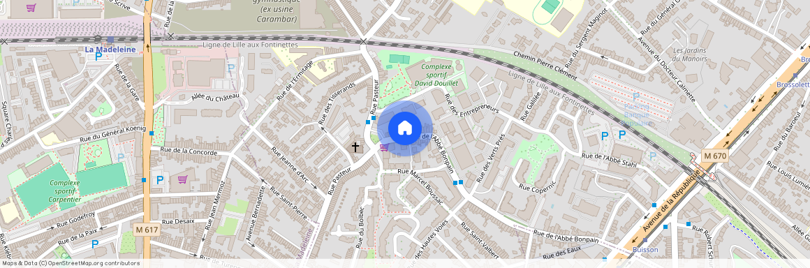 35 RUE DE L ABBE BONPAIN, CHAMBRE COTE COUR 2 EME ETAGE, MARCQ EN BAROEUL