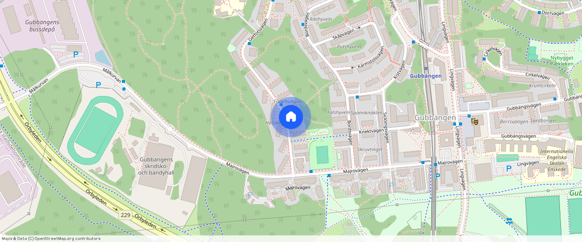 Getfotsvägen **, Gubbängen