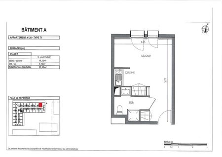 Location Appartement 1 pièce 22m² VILLENAVE D ORNON 33140 - Photo 5