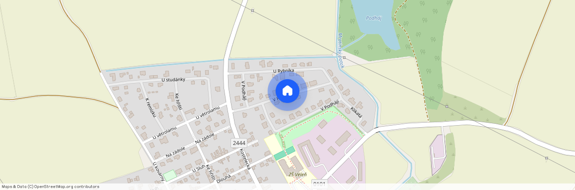 V Podhájí, Veleň - Veleň, Středočeský kraj