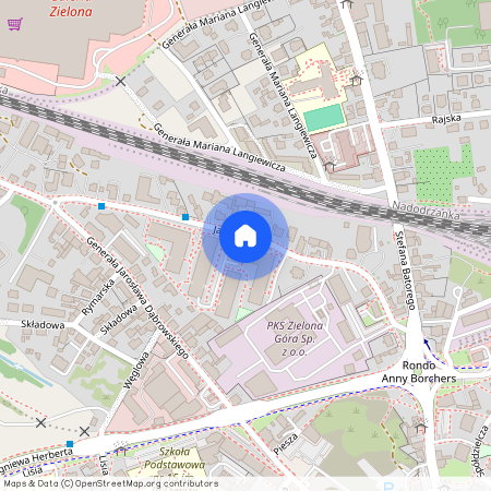 ul. Jana z Kolna, Centrum, Zielona Góra, lubuskie