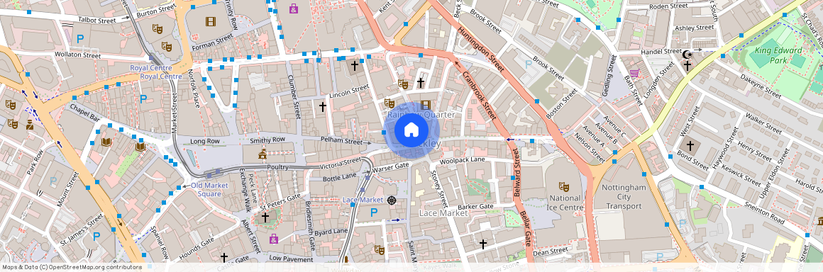 Broad Street (1 Beds), City Centre, Nottingham, NG1