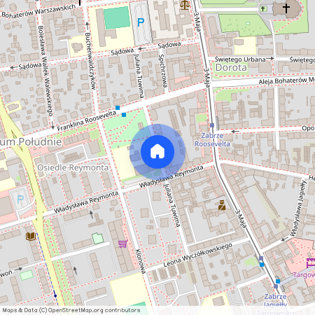 ul. Juliana Tuwima, Centrum Południe, Zabrze, śląskie