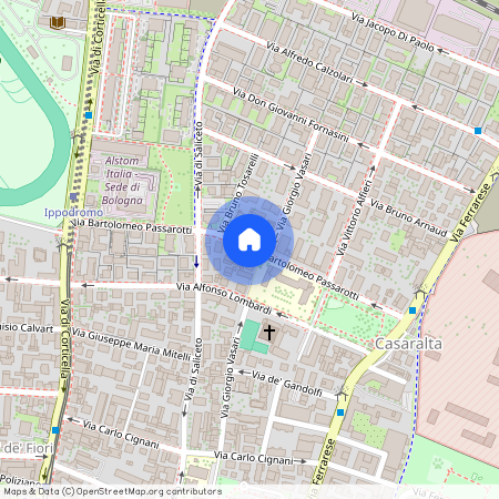 Via Bartolomeo Passarotti, Bologna, Emilia-Romagna 40128