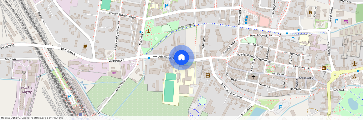 ul. Mickiewicza, Kluczbork, Kluczbork, kluczborski, opolskie