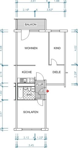 *3-Raum Whg. Am Harthwald mit toller neu sanierter Fassade* - Foto 5