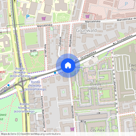 Grunwaldzka, Wojskowa, Grunwald, Grunwald, Poznań, wielkopolskie