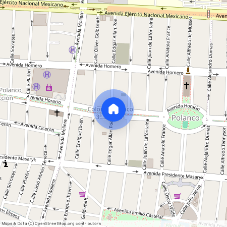 Se departamento Edgar Allan Poe, Colonia Polanco III Sección, C.P. 11540, Df / Cdmx
