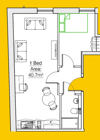 1 bedroom apartment to rent - Photo 4
