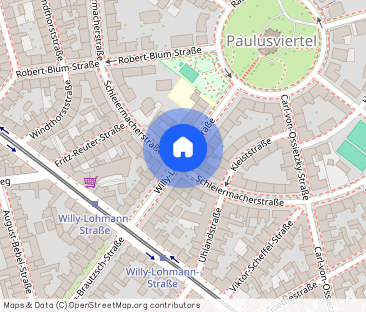 Mit Balkon nahe der Pauluskirche! Hübsche 2-Raum-Wohnung mit prakti... - Foto 1