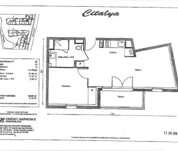 Location Appartement 2 pièces 45m² ST SEBASTIEN SUR LOIRE 44230 - Photo 1