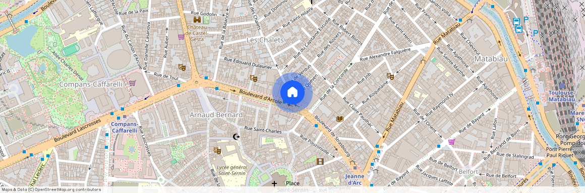 Toulouse (31000), CHALETS, Joli T2 MEUBLE