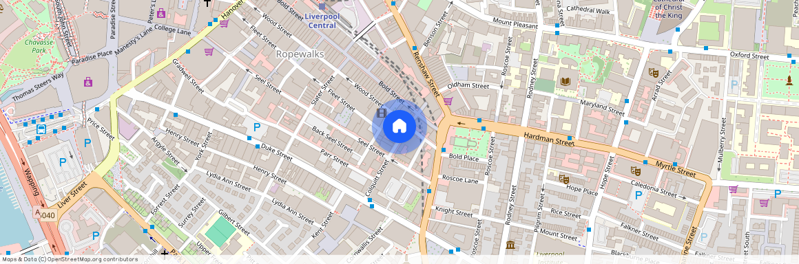 2 bed apartment with balcony & parking in the Ropewalks