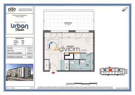 F 1 RECENT de 30.70 M² avec TERRASSE - Photo 2