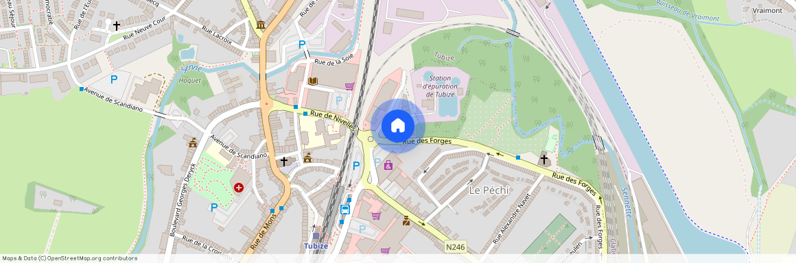 Rue des Forges, 283, 302, 1480, Tubize