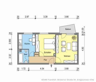 Sanierte 2 Zimmerwohnung mit Balkon - Photo 4